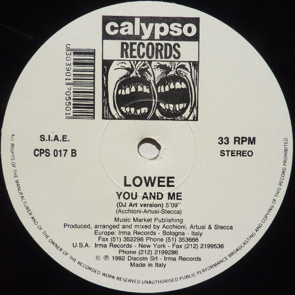Lowee : You And Me (12")