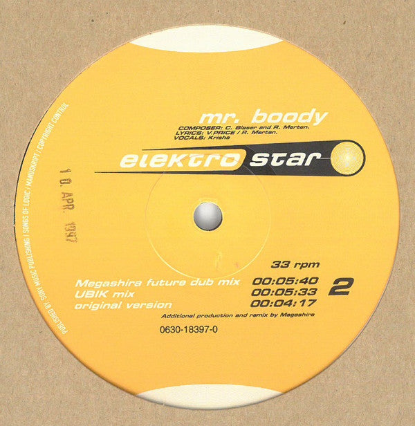Elektrostar : Mr. Boody (12")
