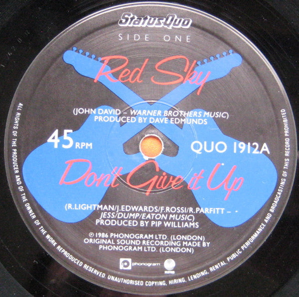 Status Quo : Red Sky (12")