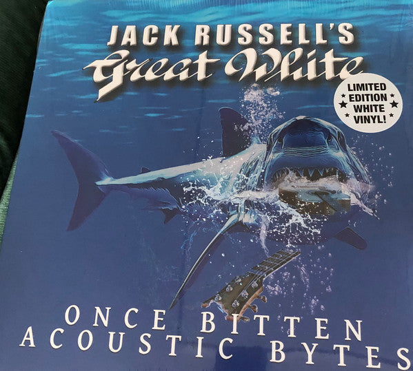 Jack Russell's Great White : Once Bitten Acoustic Bytes (LP, Album, Ltd, Whi)