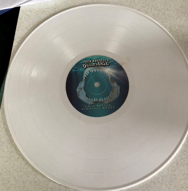 Jack Russell's Great White : Once Bitten Acoustic Bytes (LP, Album, Ltd, Whi)