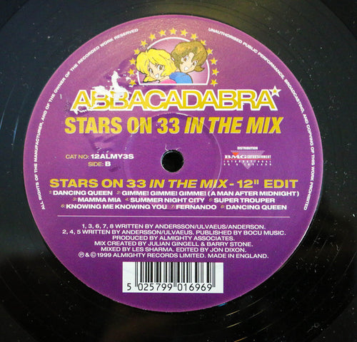 Abbacadabra : Knowing Me Knowing You / Stars On 33 In The Mix (12", P/Mixed)