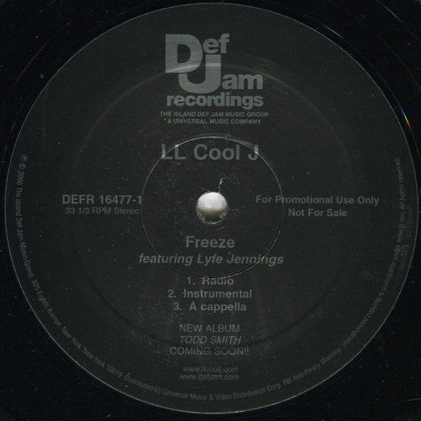 LL Cool J : Freeze (12", Promo)