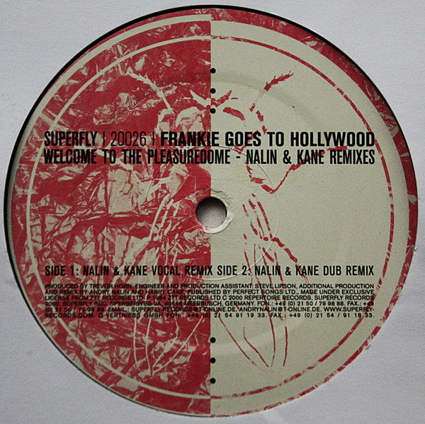 Frankie Goes To Hollywood : Welcome To The Pleasuredome (Nalin & Kane Remixes) (12")