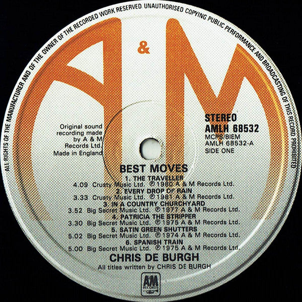 Chris de Burgh : Best Moves (LP, Comp)