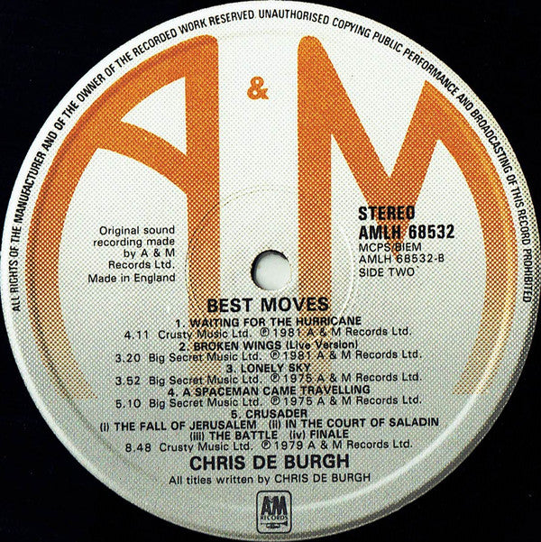 Chris de Burgh : Best Moves (LP, Comp)