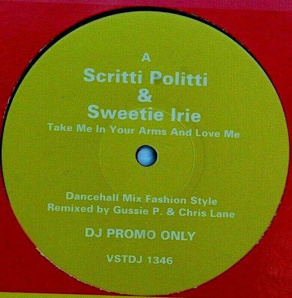 Scritti Politti And Sweetie Irie : Take Me In Your Arms And Love Me (12", Promo)