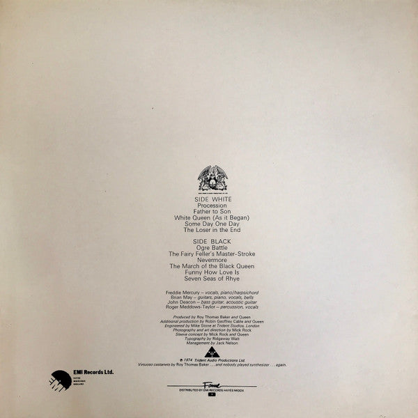 Queen : Queen II (LP, Album, RE, Gat)