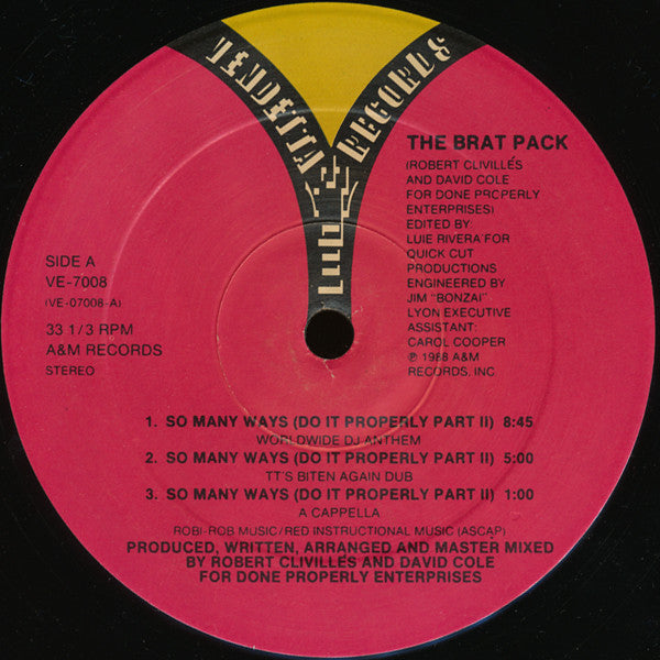 The Brat Pack : So Many Ways (Do It Properly Part II) (12")