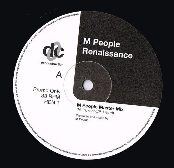 M People : Renaissance (12", Promo)