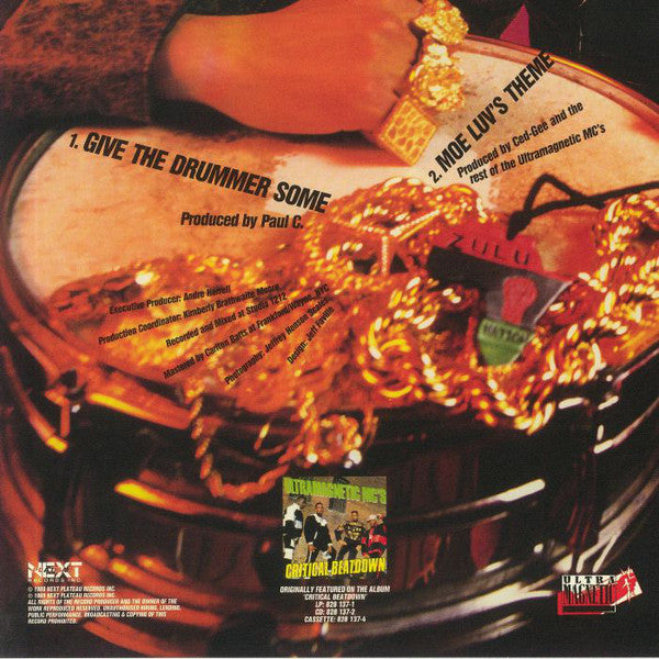 Ultramagnetic MC's : Give The Drummer Some (7", Single, RE)