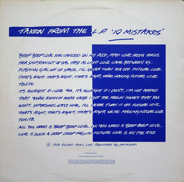 Gruppo Sportivo : Beep Beep Love (12", Single, Ltd)