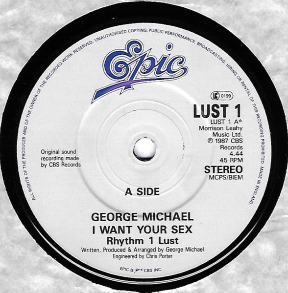 George Michael : I Want Your Sex (7", Single)