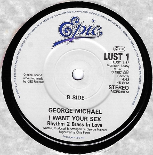 George Michael : I Want Your Sex (7", Single)