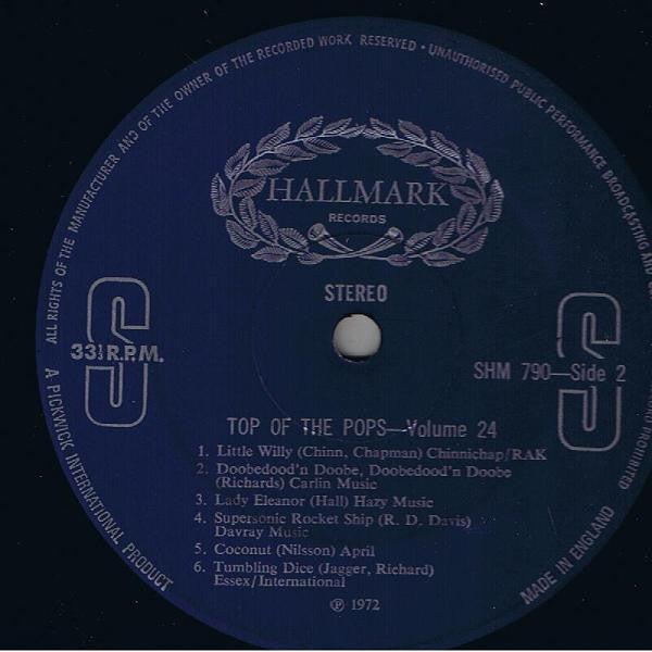 The Top Of The Poppers : Top Of The Pops Vol. 24 (LP, Album)