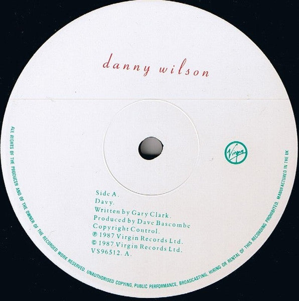 Danny Wilson (2) : Davy (12", Single)