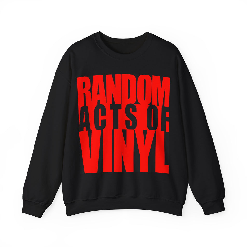 Random Acts of Vinyl - Classic RED - Unisex Heavy Blend™ Crewneck Sweatshirt