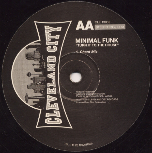 Minimal Funk : Turn It To The House (12")