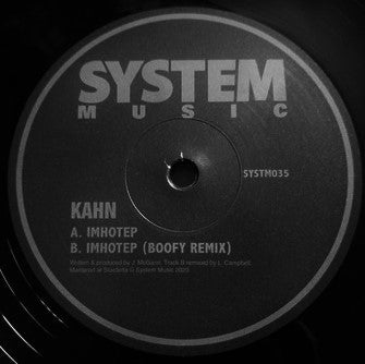 Kahn (5) : Imhotep / Boofy Remix (12", 180)