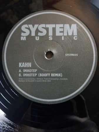 Kahn (5) : Imhotep / Boofy Remix (12", 180)