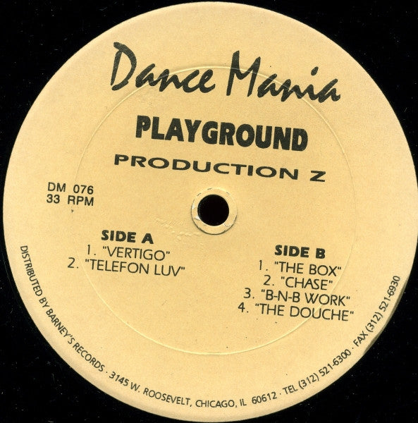 Playground Productionz : Vertigo (12")