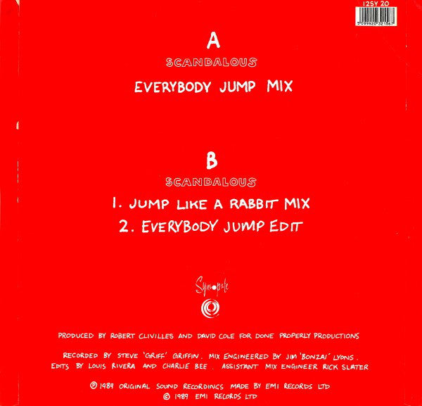 2 Puerto Ricans, A Blackman And A Dominican : Scandalous (12", Single)