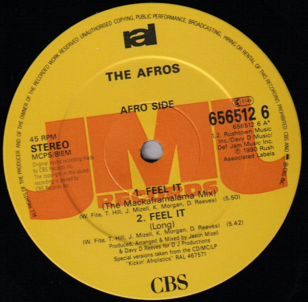 The Afros : Feel It (12")