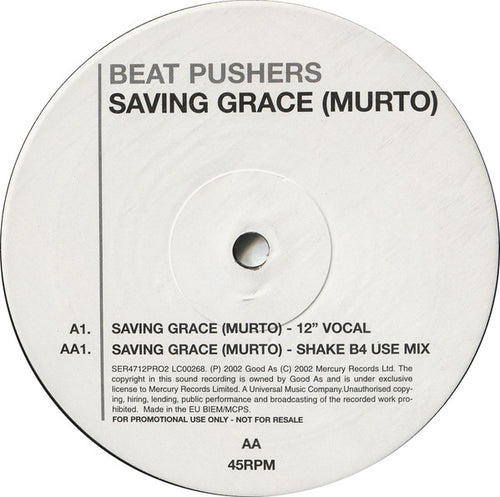 Beat Pusher : Saving Grace = Murto (12", Promo)