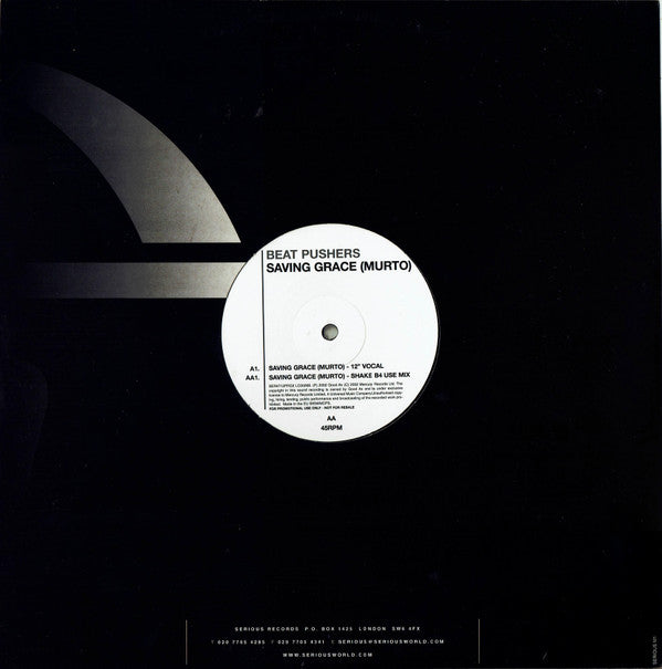 Beat Pusher : Saving Grace = Murto (12", Promo)