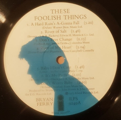 Bryan Ferry : These Foolish Things (LP, Album)