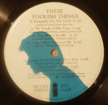 Bryan Ferry : These Foolish Things (LP, Album)
