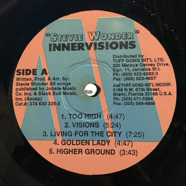 Stevie Wonder : Innervisions (LP, Album, RE)
