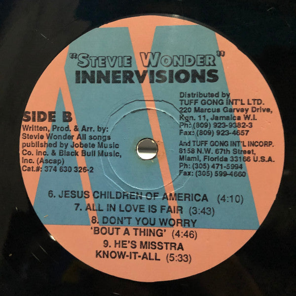 Stevie Wonder : Innervisions (LP, Album, RE)