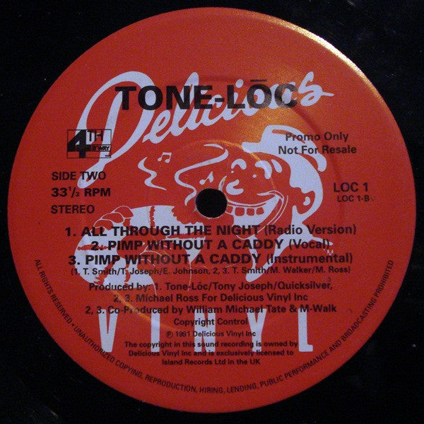 Tone Loc : All Through The Night (12", Promo)