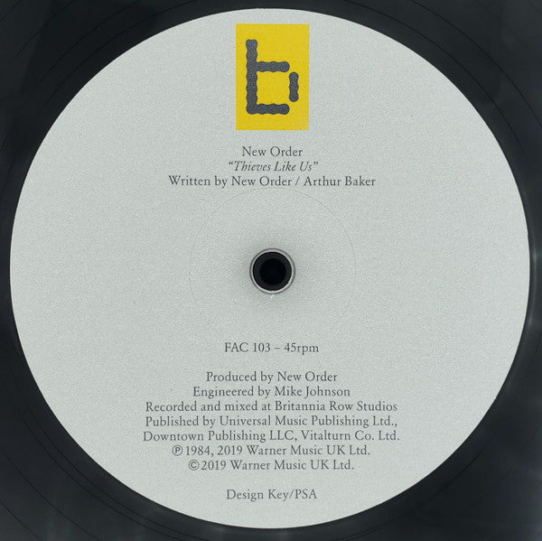 New Order : Thieves Like Us (12", Single, RE, RM, 180)