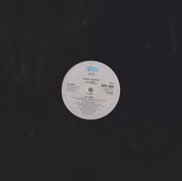 Gloria Estefan : Go Away (12", Promo)