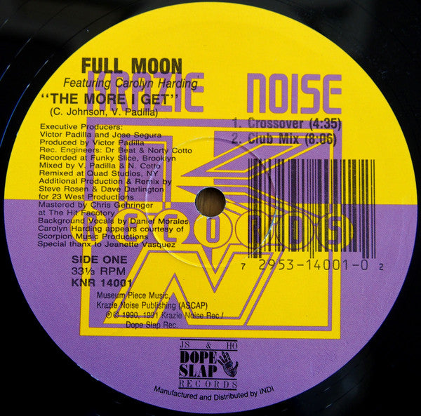 Full Moon Featuring Carolyn Harding : The More I Get (12")