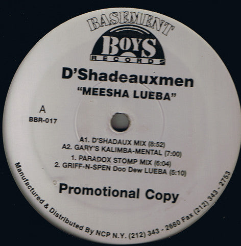 The Shadeaux Men : Meesha Lueba (12", Promo)