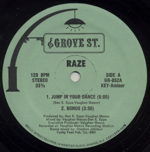 Raze : Jump In Your Dance / Jack The Groove (12")