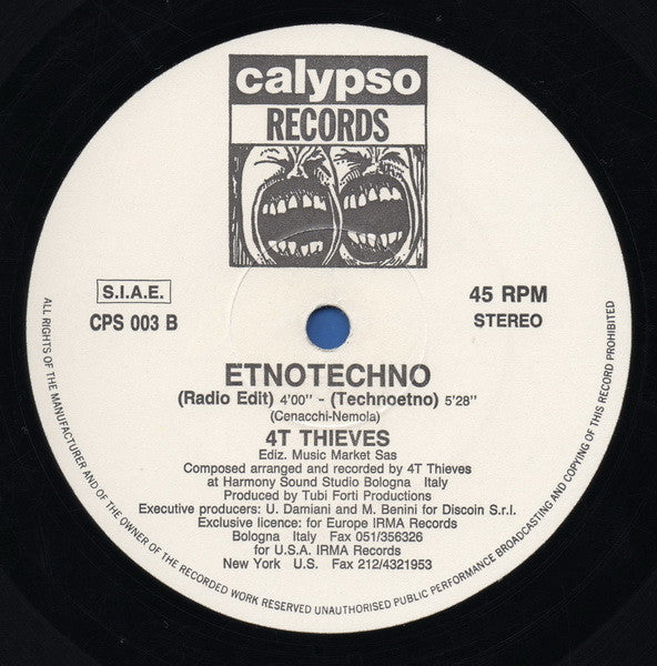 4T Thieves (2) : Etnotechno (12")