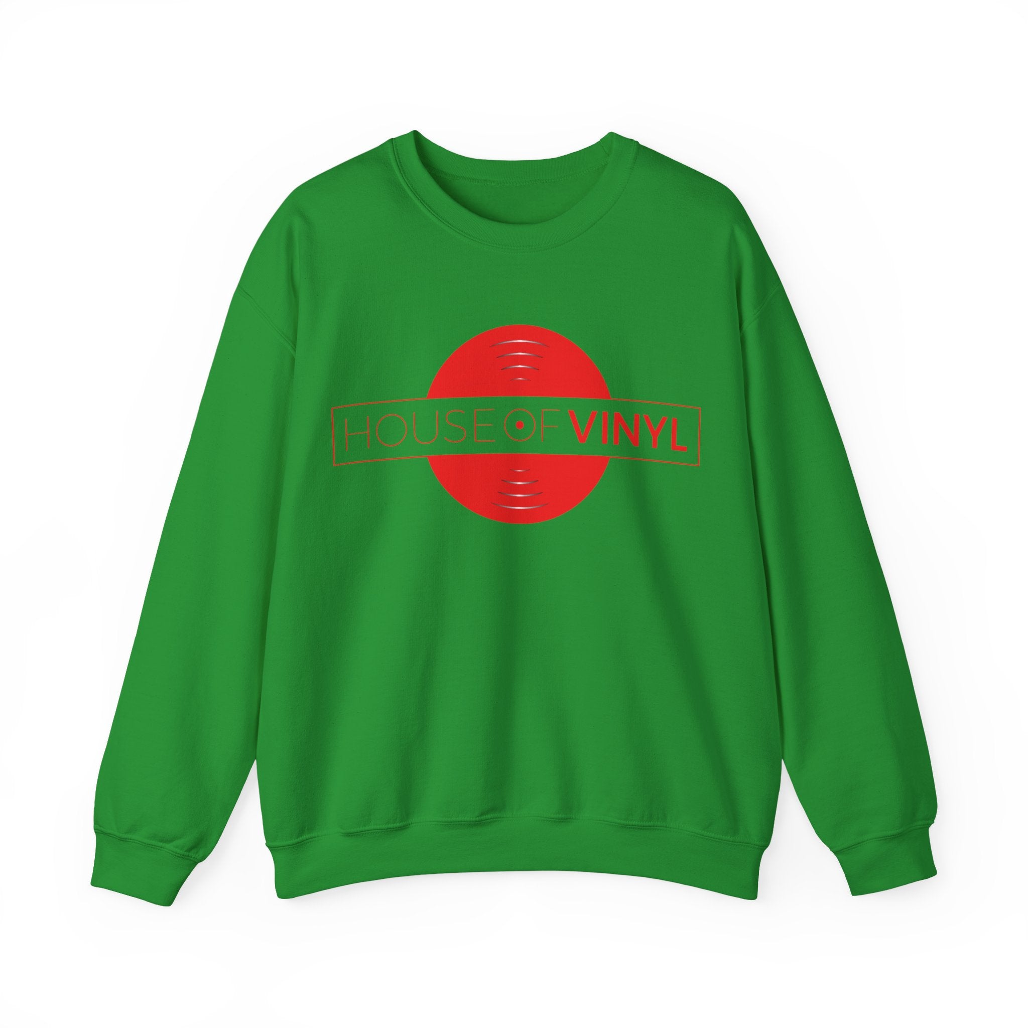 House of Vinyl London - Red Logo - Unisex Heavy Blend™ Crewneck Sweatshirt