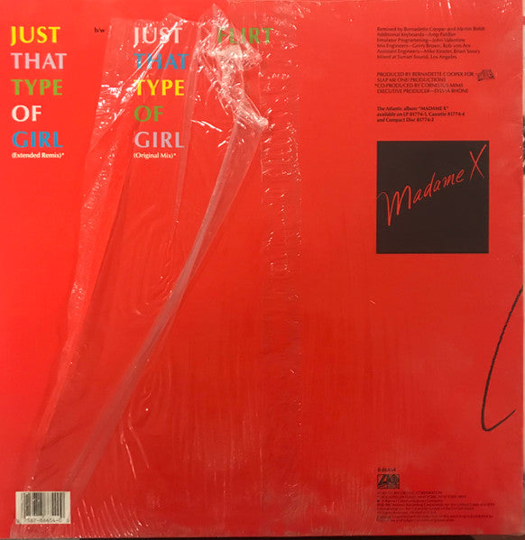 Madame X : Just That Type Of Girl (Extended Remix) (12")
