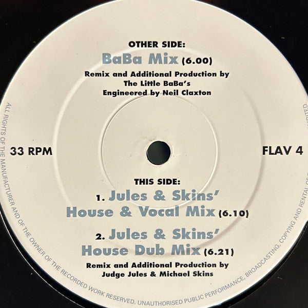 The Flavour : No Matter What U Do (The '95 Mixes) (2x12", Promo)
