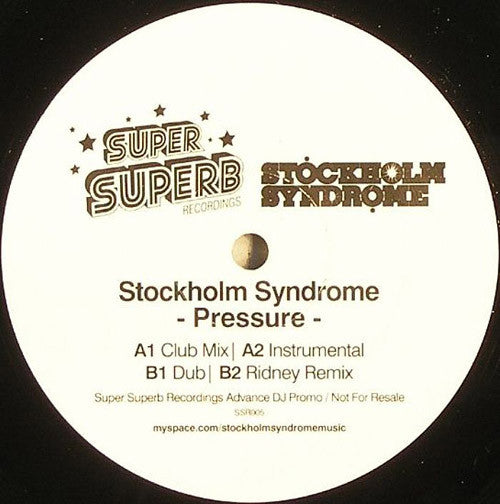 Stockholm Syndrome : Pressure (12", Promo)