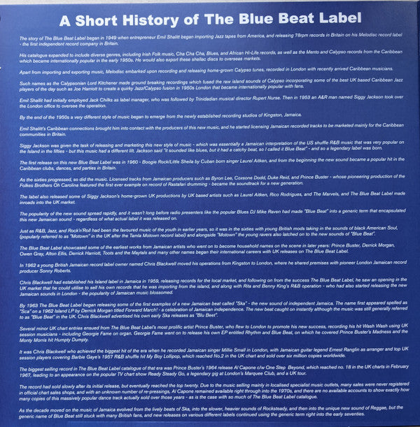 Various : Blue Beat Is Back In Town - The Sixty Year Celebration Album 1960 - 2020 (LP, Comp, Ltd, Blu)
