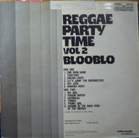 Blooblo : Reggae Party Time Vol 2 (LP, Album)