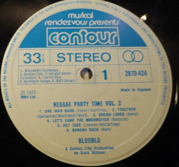 Blooblo : Reggae Party Time Vol 2 (LP, Album)