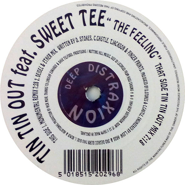 Tin Tin Out Feat. Sweet Tee : The Feeling (12", Single, RE)