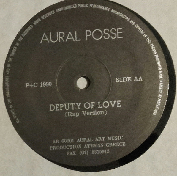 Aural Posse : Deputy Of Love (12", Single)