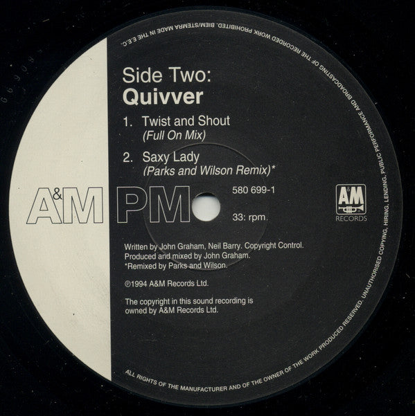 Quivver : Twist + Shout (12", Single)